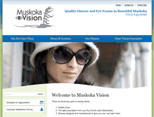 Tablet Screenshot of muskokavision.com